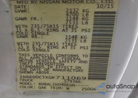 2016 Nissan Frontier S from USA, damaged, VIN 1N6BD0CTXGN711069